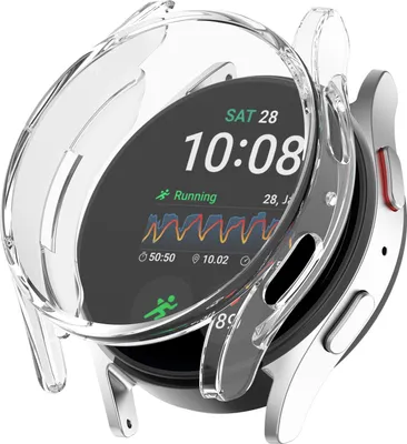 Produktbild von Strap-it stoßfeste TPU-Hülle, geeignet für Samsung Galaxy Watch 7 – 40 mm (transparent)