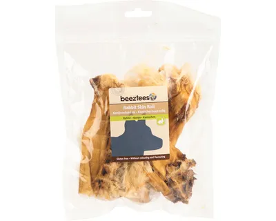 Produktbild von Hundesnack beeztees Kaninchenhaut Rolle 100 g Kauartikel