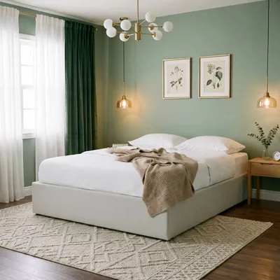 Produktbild von BLISS Futonbett 160x200 cm mit Bettkasten, Grau - Polsterbett inkl. Lattenrost ohne Kopfteil, Doppelbett in Leinenoptik gepolstert, Stauraumbett mit Gasdruckfeder, minimalistischer Skandi Stil
