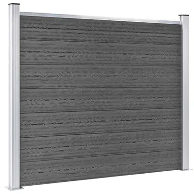 Obrázek produktu pro vidaXL Sada plotových prvků WPC 872x146 cm černá