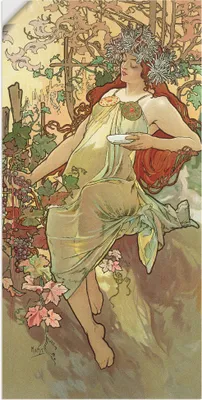 Produktbild von ARTland Wandbild, selbstklebend Automne (Herbst), 1896 Größe: 20x40 cm