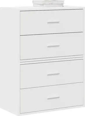 Produktbild von Möbel Schränke mit 2 Schubladen 2 Stk. Weiß 60x31x40 cm Holzwerkstoff - Kommoden 858822