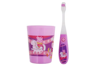 Immagine prodotto di Spazzolino da denti per bambini con timer viola - Divertente da giocare