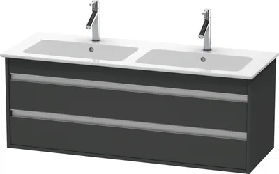 Produktbild von Waschtischunterbau KETHO 480x1270x475mm graphit matt graphit matt