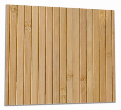 Produktbild von Wallario Herdabdeckplatte aus Glas, Größe 60 x 52 cm 1-teilig, Motiv Holzpanele hell