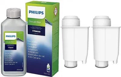 Obrázek produktu pro Sada vodních filtrů Saeco Philips Aqualogis AL-Inte+ sada 2 espresovačů, CA6700/10 CA6702 - Náhradní vodní filtr Brita Intenza+