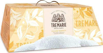 Produktbild von Tre Marie Colomba Magnifica Typisches Dessert der Ostertradition Osterkuchen mit feiner französischer Butter,ohne kandierte Früchte, ohne Rosinen 930g
