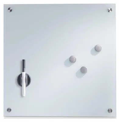 Produktbild von Zeller-Presente Magnet-Memobord Glas weiß 40 x 40 cm 40 x 40 cm