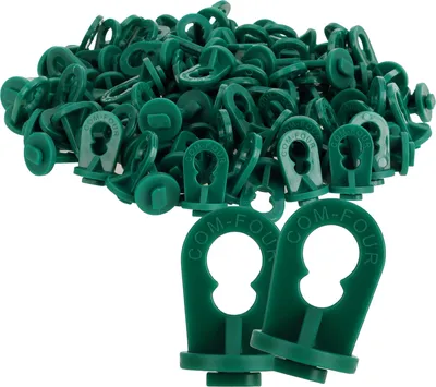 Produktbild von com-four® 100x Gewächshausclips - Aufhängevorrichtungen für Gewächshaus und Wintergarten - Ösen für Gewächshausschienen - Rankhilfeclips stake Clips mit hoher Tragkraft