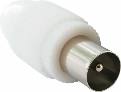 Produktbild von Schwaiger Koax Stecker Schraubbar Weiß