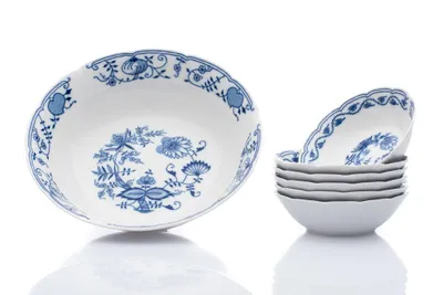 Zdjęcie produktu dla Thun 1794 Zestaw do kompotu, porcelana czeska, Natalie, cebula, Thun, 7 d.