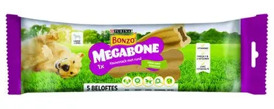 Productafbeelding van Bonzo Megabone Large kauwsnack met rundvulling voor volwassen honden 200 g