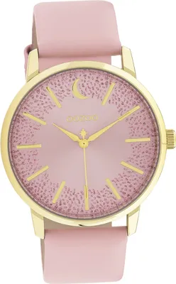 Produktbild von Oozoo Leder Damen Uhr Analog Quarzuhr Armband pink Timepieces D2UOC11042
