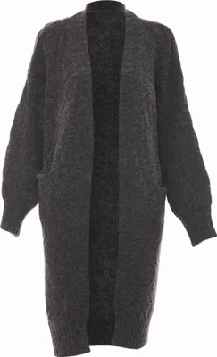 Image de Cardigan TANUNA pour femmes - gris foncé chiné, M