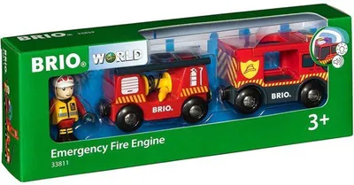 Immagine prodotto di BRIO Sound and Light Fire Truck - Ravensburger - Fire Hose - Mixed - Ages 3 and up - 33811