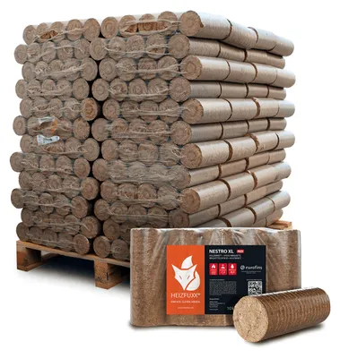 Produktbild von Heizfuxx Nestro XL Red Holzbriketts Hartholz 10kg x 96 Gebinde 960kg Palette
