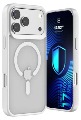 Produktbild von 3mk Hazy MagCase Etui do Apple iPhone 17 Pro Max/ 18 Pro Max, Getönt Halbtransparente Hülle Anti-Fingerprint, Kamera-Schutz, Weiß
