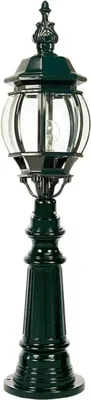 Produktbild von Casa Padrino Jugendstil Gartenlaterne Grün Ø 20 x H. 99 cm - Elegante Außenstehleuchte - Nostalgische Außenbeleuchtung