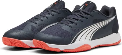 Produktbild von Puma Eliminate Turbo Hallenschuhe Unisex parisian night weiß glowing rot Gr 47