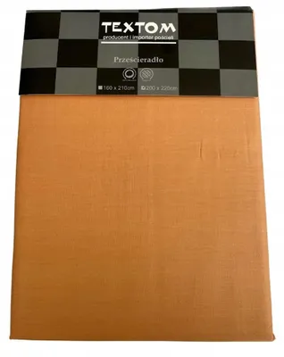 Obrázek produktu pro Textom Bavlněný satén prostěradlo 200x220 cm lososové bez gumy