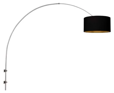 Immagine prodotto di Lampada da parete - acciaio - Sparkled Light - lino metallo tessile - E27 - 3966ST - Steinhauer