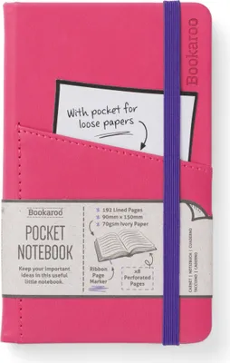 Produktbild von Bookaroo Notatnik Journal Pocket A6 Różowy w linie