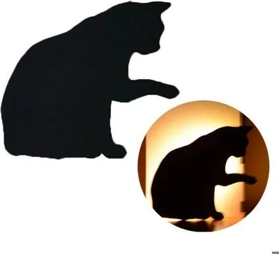 Produktbild von Wunderschöne, katzenförmige Wandleuchte aus Acryl, stimmungsvolles Nachtlicht, mit Sensor, für Sportraum, Treppenhaus, als Dekoration für Zuhause, 4