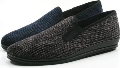 Immagine prodotto di Rohde Lillestrom 2606 pantofole da uomo in velluto a coste larghezza G 1/2, dimensioni:42 EU, colore:Blu