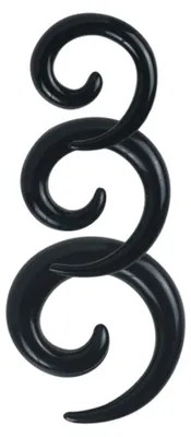 Produktbild von Wildcat Dehnzubehör - Dehnspiralen Set 01 aus Acryl, Körperstelle: Ohr, Onesize, Schwarz