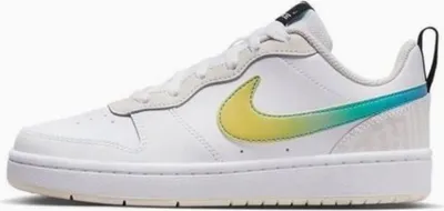 Produktbild von Nike Court Borough Low 2 Se (Gs) Herrenschuhe, Weiß/Grün‑Gelb, Größe 38