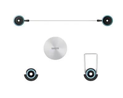 Produktbild von Samsung WMN3000AX, 50 kg, 81.28 cm (32"), 1.016m (40"), 1.5 cm, Schwarz, Edelstahl, LED TV: 2013: UE40F7000 2012: ES6500 series (32" 40")