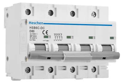 DC-Leistungsschalter 4P 80A DC1000V Typ D für Solar