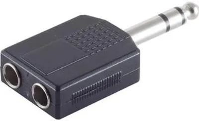 Produktbild von Klinkenst. Stereo 6,3mm/2 Klinkenbuchsen 6,3mm