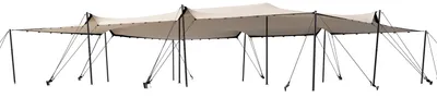 Produktbild von TOOLPORT Professional Stretchzelt 9x12m mit Aluminiumgestänge wasserdicht für Events und Outdoor Einsätze