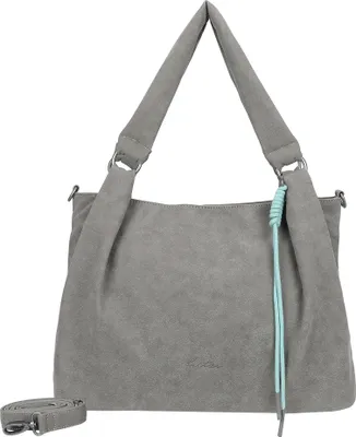 Produktbild von Fritzi aus Preußen Schultertasche Umhängetasche Sue03 Suede Jacky Shoulder Bag Soft Dark Anthra grau