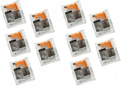 Produktbild von 3M 1100 Lärmschutzeinsätze Schaumstoff Ohrstöpsel 10 Paar