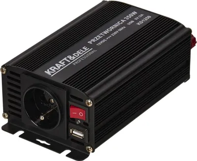 Zdjęcie produktu dla KRAFT&DELE Przetwornica napięcia 12V/230V, 350W, sinusoida modyfikowana KD1250