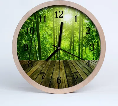 Produktbild von Holzuhr 20fi cm wanduhr - Bambus Bambus