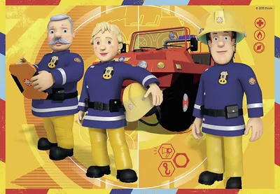 Zdjęcie produktu dla 2 x 12-elementowe puzzle dla dzieci Ravensburger Strażak Sam Sam w akcji 07584