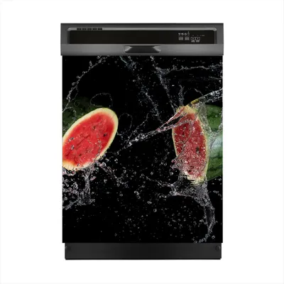 Produktbild von Magnete Dekorative 60x70 cm Küche Magnetmatte Spülmaschine - Wassermelone spritzen