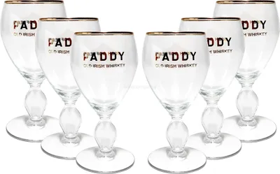 Produktbild von Paddy Old Irish Whisky Glas Gläser-Set - 6x Gläser bei 10cl geeicht