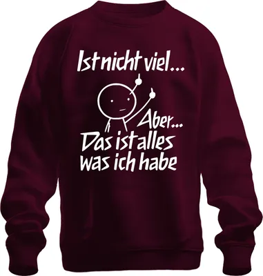Immagine prodotto di Non è molto ma è tutto un dito medio sarcastico divertente pullover felpa unisex, Borgogna, M