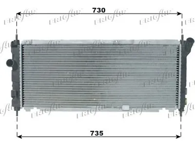 Produktbild von FRIGAIR Kühler Motorkühlung 0107.3043 für OPEL Corsa B Schrägheck (S93)