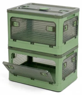 Produktbild von Set aus 2 faltbaren Aufbewahrungsboxen mit Deckel
