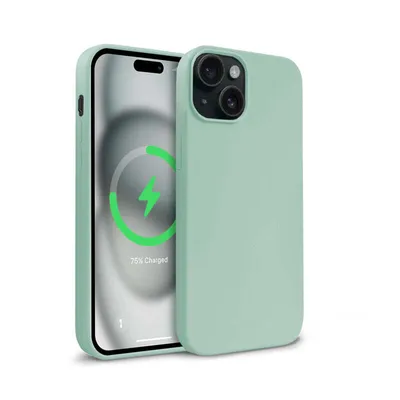 Image de Crong Color Cover Magnetic - Étui pour iPhone 15 MagSafe (menthe)