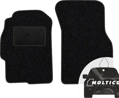 Produktbild von moto-MOLTICO Vorne Fußmatten Auto Velours Autoteppiche Schwarz Automatten Set 2-teilig passend für Rover 600 1993-2000