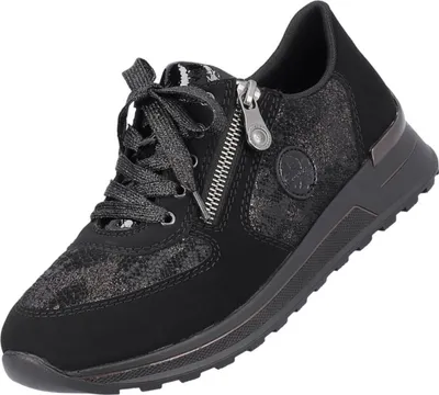 Produktbild von Rieker Damen Halbschuhe Schwarz - Extra Weit