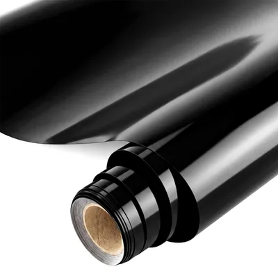 Image de Film de transfert thermocollant pour textiles - Film de découpe pour textiles - Noir - 30 cm x 300 cm