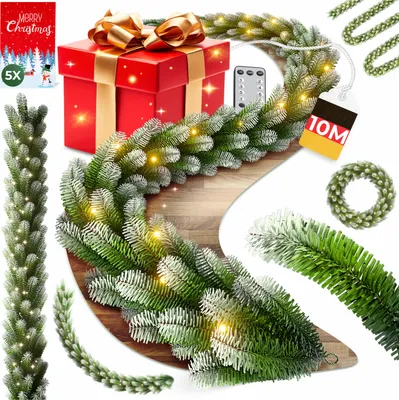 Produktbild von KESSER® Weihnachtsgirlande LED Beleuchtung Girlande Weihnachtsdeko In & Outdoor