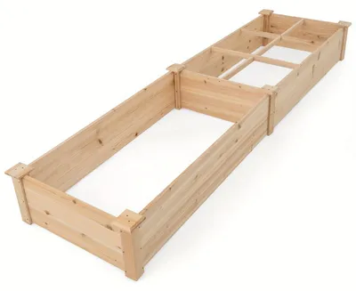 Produktbild von Erhöhtes Hochbeet – Gemüsebeet – Pflanzkasten – Kräuterkasten – Blumenbeet – Aus nachhaltigem Fichtenholz – 228 x 62 x 25 cm